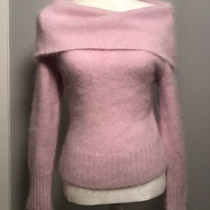 BLUSH PINK ANGORA SWEATER